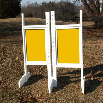 Platinum Jumps Solid Panel Colored Wing Standards 5 Foot Yellow #208