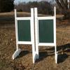 Platinum Jumps Solid Panel Colored Wing Standards 6 Foot Green #208 view 1