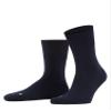 FALKE Unisex Run Socks, Light Cushion, Sporty, Classic Athleisure, Lightweight, Breathable, Skin-Friendly, Cotton, Blue (Marine 6120), 5-6, 1 Pair view 1