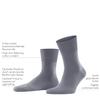 FALKE Unisex Run Socks, Light Cushion, Sporty, Classic Athleisure, Lightweight, Breathable, Skin-Friendly, Cotton, Blue (Marine 6120), 5-6, 1 Pair view 4