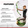 Genesis Original Compound Bow & Arrow Kit- Adjustable Riser, 15"-30" Draw Length, 10-20 lb Draw Weight, All Skill Levels, Draw Hand - Left, Green view 2