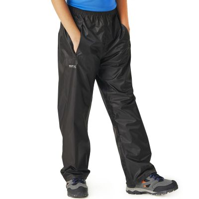 Regatta Great Outdoors Kids Boys Stormbreak Waterproof Over Pants (2 Years) (Black)