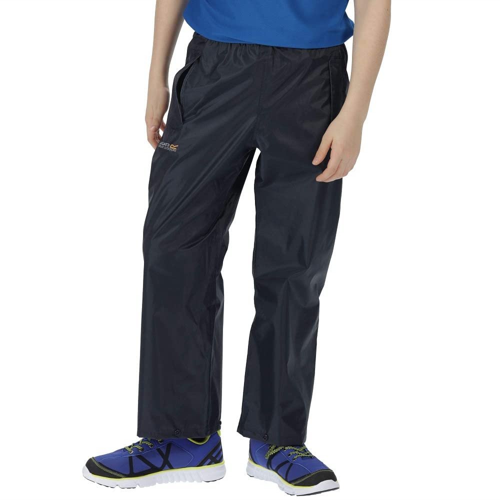Regatta Stormbreak Kids Overtrousers - 11-12 Years - Navy Blue