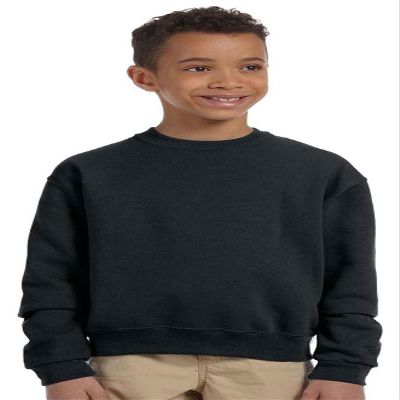 Jerzees 8 oz Youth Sweatshirt (562B) Available in 16 Colors Small Black