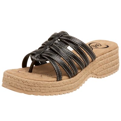 1.4.3. Girl Women's Krispie Slide Sandal,Black,9.5 M