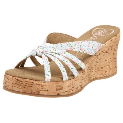 1.4.3. Girl Women's Skittle Slide Sandal,White,10 M