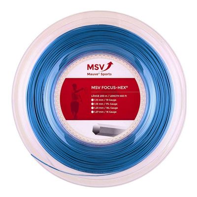 MSV Unisex's Focus-Hex String Reel-Hell Blue, 1.1 mm