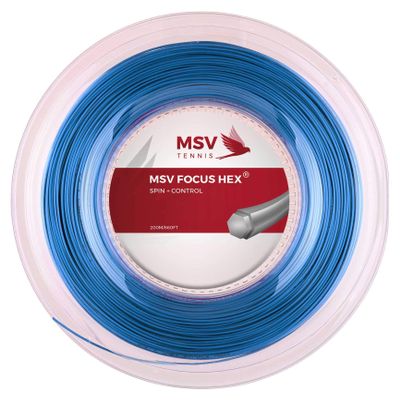 MSV Unisex's Focus-Hex String Reel-Hell Blue, 1.27 mm
