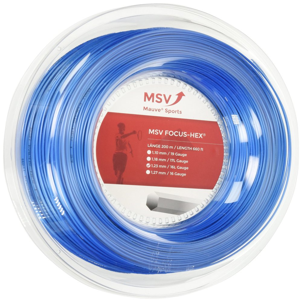 MSV Focus HEX 16L 1.23mm (Sky Blue) 660ft 200m Reel Tennis String
