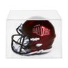 BallQube Mini Helmet Display Case, UV Protection, Multi-Packs, Clear Cube Showcase,7 Inch, for Replica Helmets Football, Baseball, Racing view 1