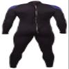 Henderson Thermoprene 3mm Men's Jumpsuit (Back Zip) (Black/Blue, X-Small) view 4
