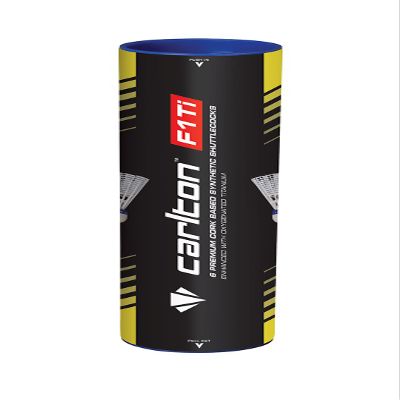 Carlton F1 -Ti Medium Speed White Shuttlecocks - Tube of 6