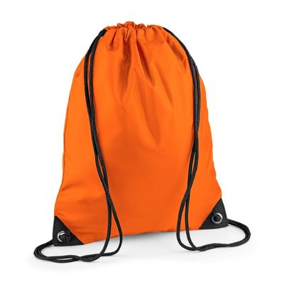 BagBasee Unisex Gym Sack PE Shoe Rucksack Swim Bag Orange