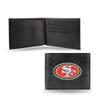 Rico Industries NFL Embroidered Leather Billfold Wallet, San Francisco 49ers,Team Color,3.25 x 4.25-inches view 1