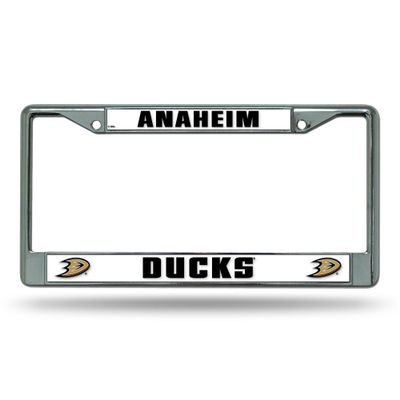 Rico Industries Anaheim Ducks Standard Chrome License Plate Frame 6 x 12.25-"