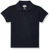 Dickies Big Boys' Short Sleeve Pique Polo Shirt, Dark Navy, Small (8) view 1