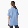 Dickies Big Boys' Short Sleeve Pique Polo Shirt, Light Blue, Small (8) view 2