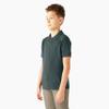 Dickies Big Boys' Short Sleeve Pique Polo Shirt, Hunter Green, Small (8) view 3