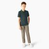 Dickies Big Boys' Short Sleeve Pique Polo Shirt, Hunter Green, X-Large (18/20) view 4