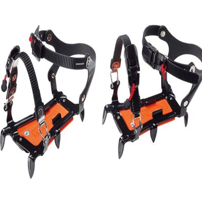 Evernew EBY015 Adjustable Width 6 Prong Crampon, S, Orange