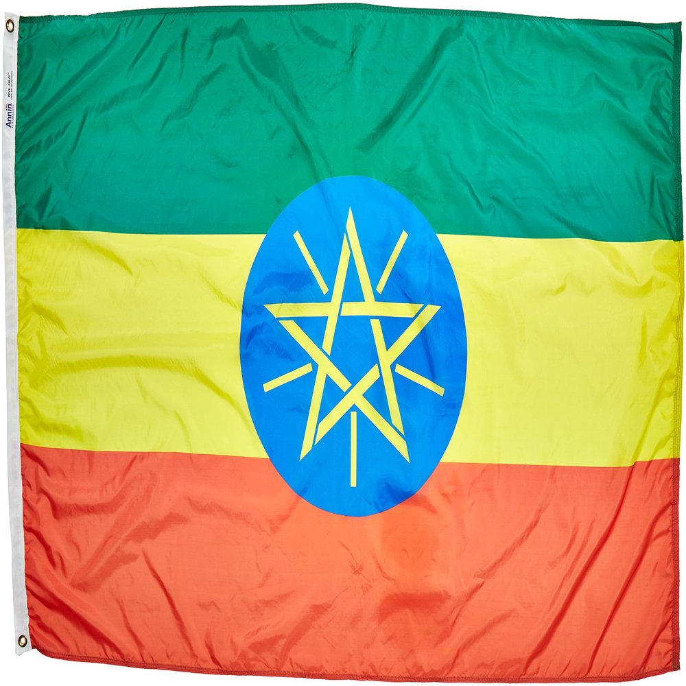 Annin Flagmakers Ethiopia Flag USA-Made to Official United Nations Design Specifications, 4 x 6 Feet (Model 192546)