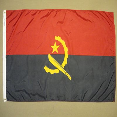 Annin Flagmakers Angola Flag USA-Made to Official United Nations Design Specifications, 5 x 8 Feet (Model 190282)