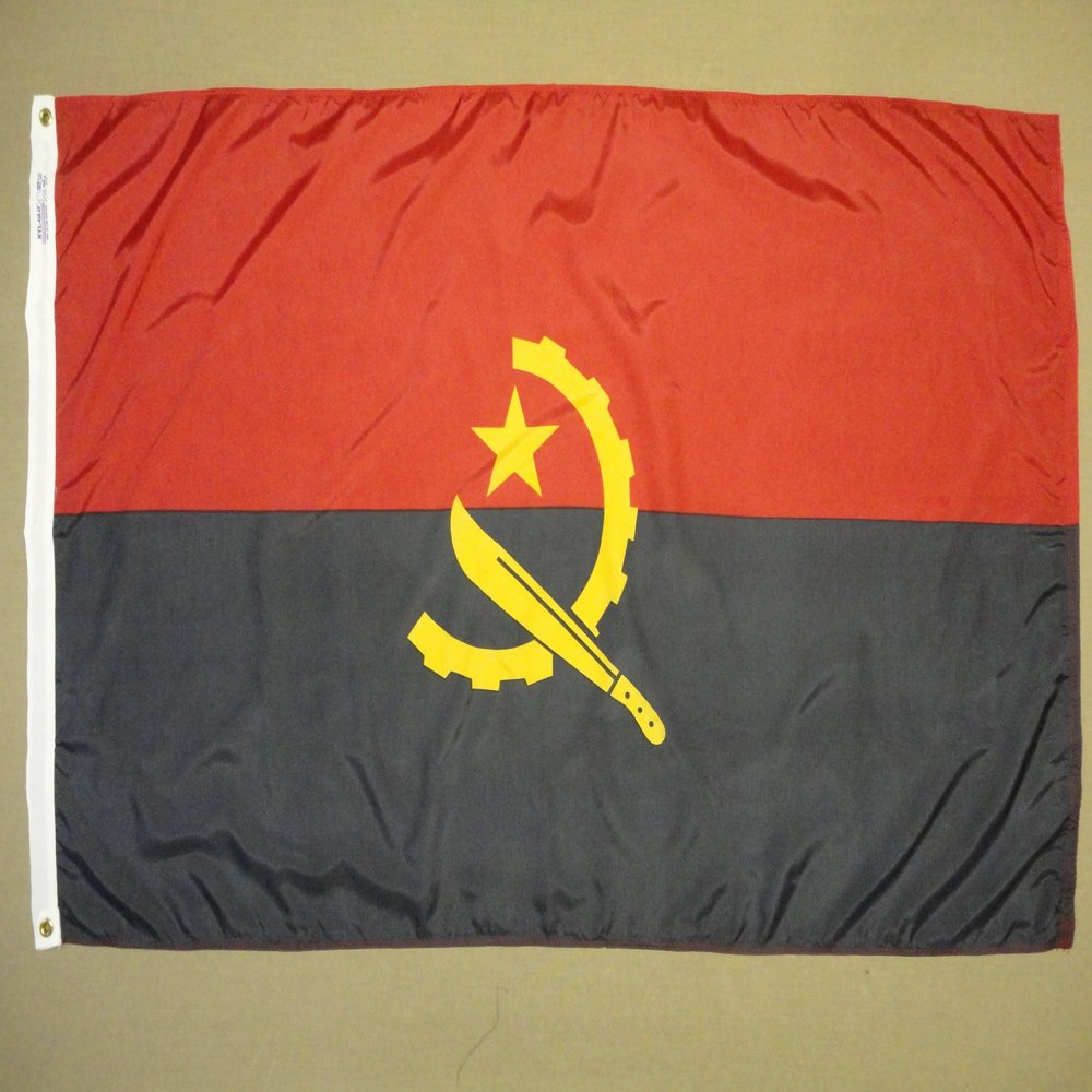 Annin Flagmakers Angola Flag USA-Made to Official United Nations Design Specifications, 5 x 8 Feet (Model 190282)