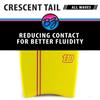 BZ BodyBoards - T-10 Progressive Series Bodyboard - HDPE Slick - Crescent Tail - PE Core - 8lb Deck (Yellow, 40") view 3