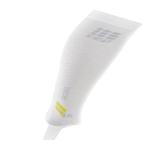CEP Men's Compression Soccer Sleeves Socks (White, 17.75-20- Inch)