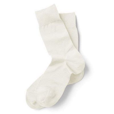 Cotton Dress Socks (Mens, Ivory)
