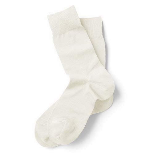 Cotton Dress Socks (Mens, Ivory)
