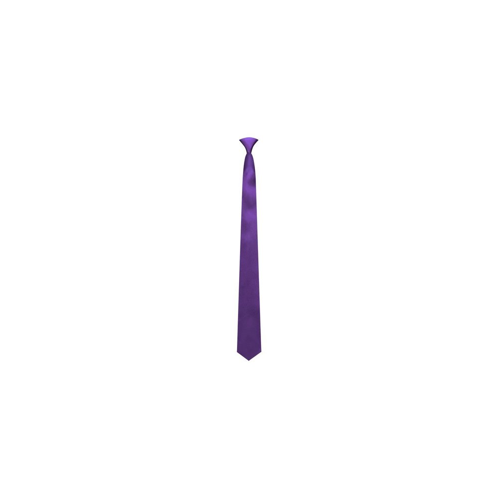 Plum Satin Boys Pre-Tied Neck Tie