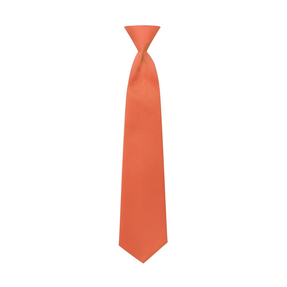 Tuxedo Park Tangerine Satin Boys Pre-Tied Neck Tie