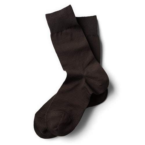 Cotton Dress Socks (Mens, Brown)