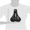 VELO Plush Gel Saddle - Black, L = 270 X W = 174 Mm view 3