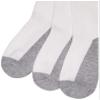 Jefferies Socks Big Boys' Seamless Toe Athletic Crew Socks, 6-pack White/Grey, 5-6 1/2(Toddler)(Shoe size 3-7) view 3
