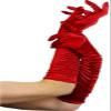 Forum Novelties 58042 Ruched Gloves, Red, 50cm view 1