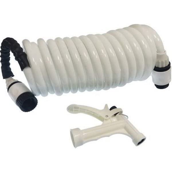 T-H Marine WDH-15W-B-DP WASH Down Hose Coiled 15' White