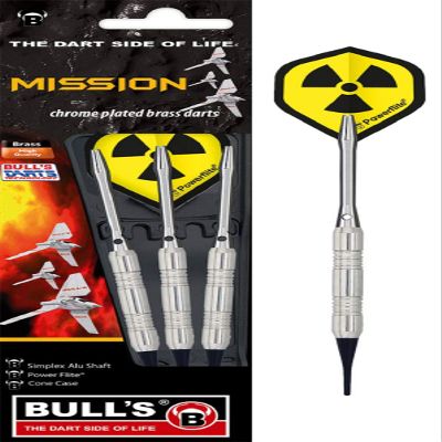 Bulls Unisex Adult Mission Softdart 3 Pieces 18g - Multicoloured, M