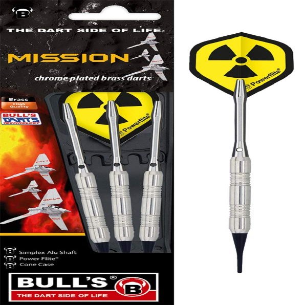Bulls Unisex Adult Mission Softdart 3 Pieces 18g - Multicoloured, M