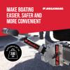 MEGAWARE KEELGUARD FlexStep Pro Boat Trailer Step, 16 Adjustable Positions, 300-lb Capacity, Lightweight Marine-Grade Aluminum, Mounts Easily, Non-Slip Grip, Quick Detach Feature for Storing view 2