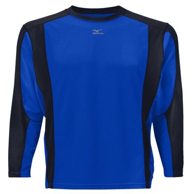 Mizuno Hitter's Warm-Up Jersey (Royal/Black, X-Small)