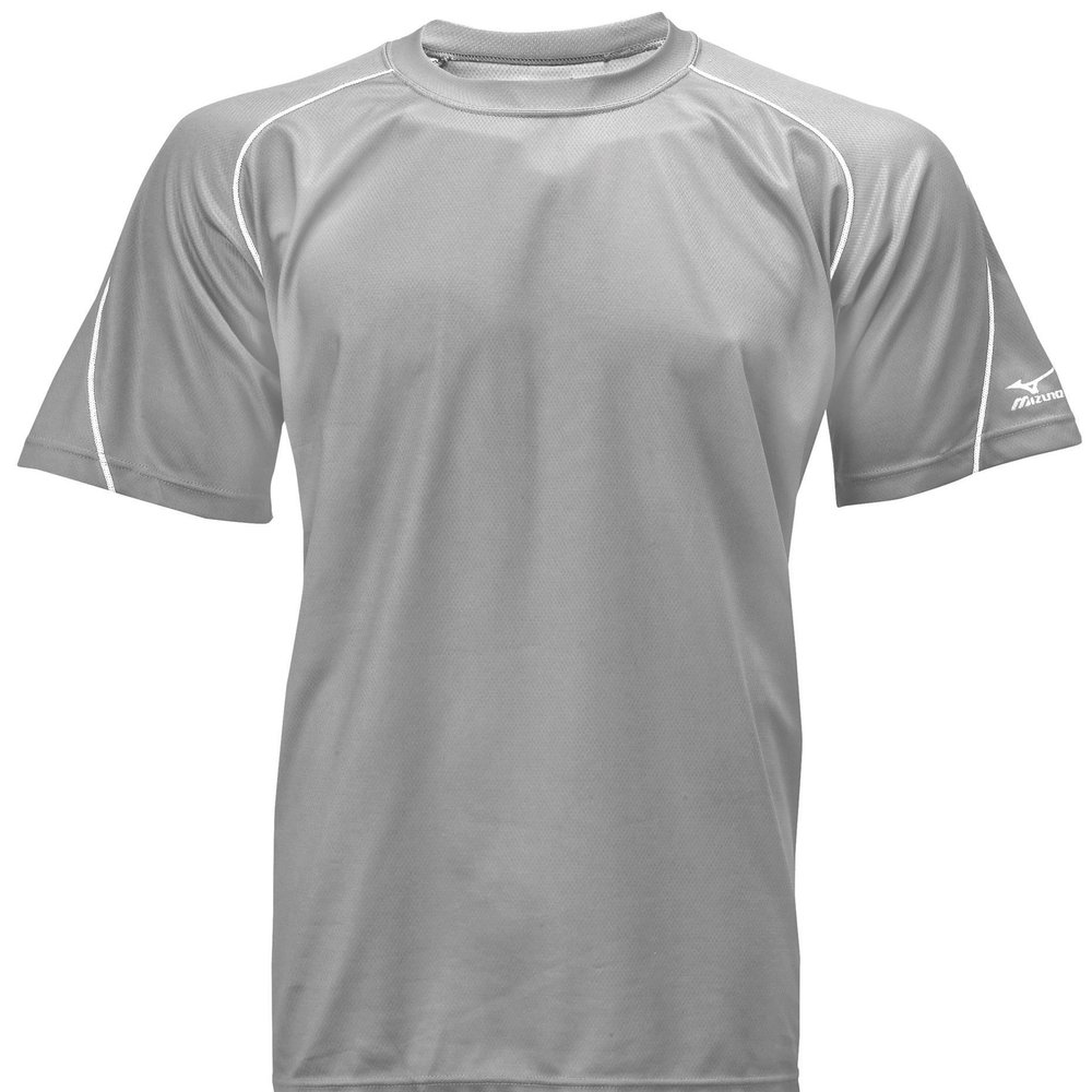 Mizuno Prestige Dry-Lite Tee (Grey, X-Small)