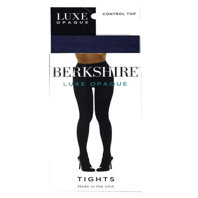 Berkshire womens Berkshire Control Top Lux - 4741 Shaper Tights, Navy, Large US