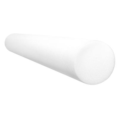 CanDo White PE Foam Rollers for Exercise, Finess, Muscle Restoration, Massage Therapy, Sport Recovery and Physical Therapy for Home, Clinics, Professional Therapy Round 4" x 36"