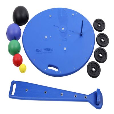 CanDo 10-1731 Multi-Axial Positioning Board, 5-Ball Set with Rack and 2 Weight Rods