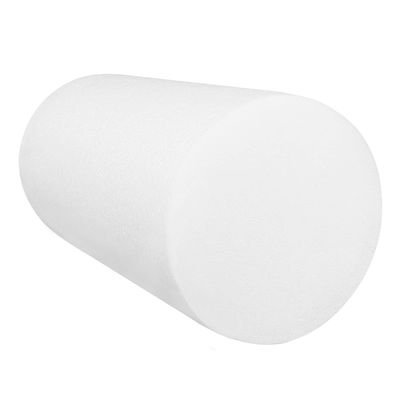 CanDo White PE Foam Rollers for Exercise, Finess, Muscle Restoration, Massage Therapy, Sport Recovery and Physical Therapy for Home, Clinics, Professional Therapy Round 6" x 12"