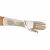 Showstopper Shiny Satin Elbow Length Gloves for Girls (Ivory, 0-3) view 1