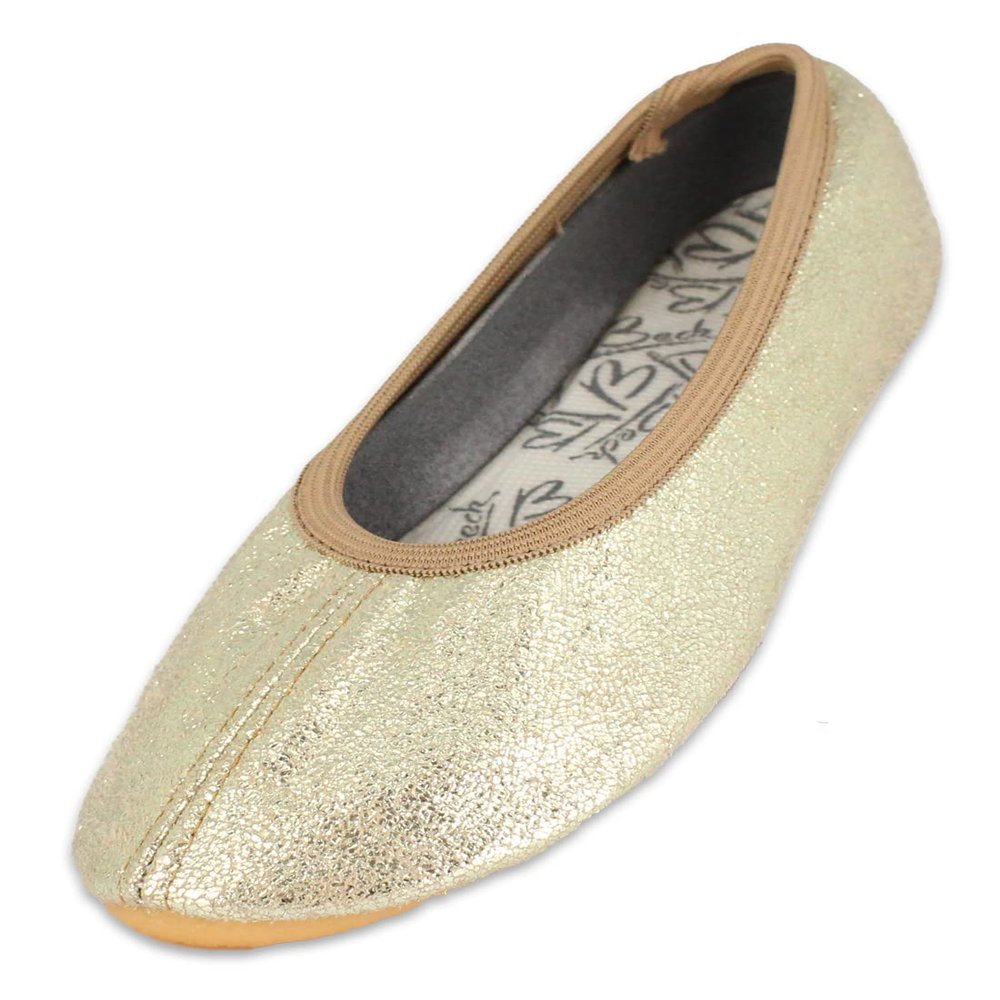 Beck Girl's Basic 071 Gymnastics Shoes, Gold, 4 UK