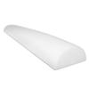 CanDo White PE Foam Rollers for Exercise, Finess, Muscle Restoration, Massage Therapy, Sport Recovery and Physical Therapy for Home, Clinics, Professional Therapy Half-Round 6" x 48"